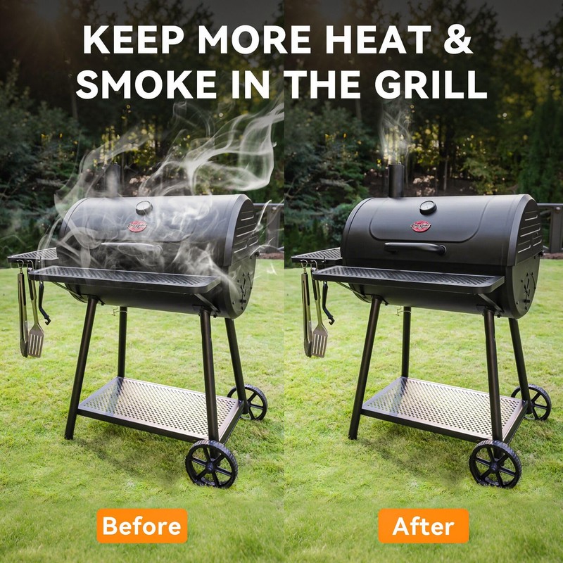 onlyfire Hi Temp BBQ Smoker Gasket with Adhesive for BBQ