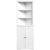 Furmax 62" Corner Cabinet, Bathroom Storage Cabinet with 6 Adjustable