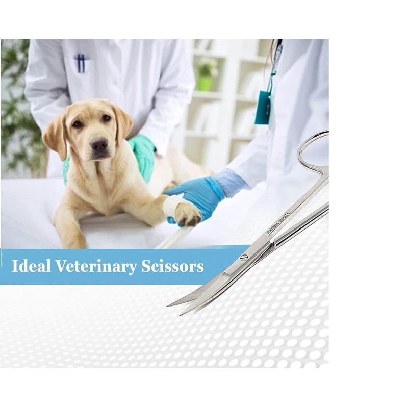 Iris Micro Dissecting Scissors 4.5" Curved Fine Point - Perfect