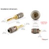 Nakamichi FanLock Excel Series 24K Gold Plated BFA Banana Plug,