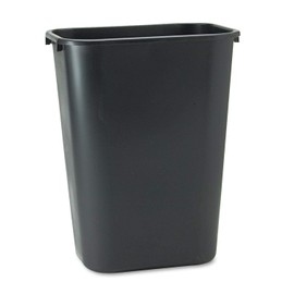 Wastebasket, 10.25 Gallons, 20 1/2in.H x 15 1/2in.W x 11 1/2in.D, Black, WB0196