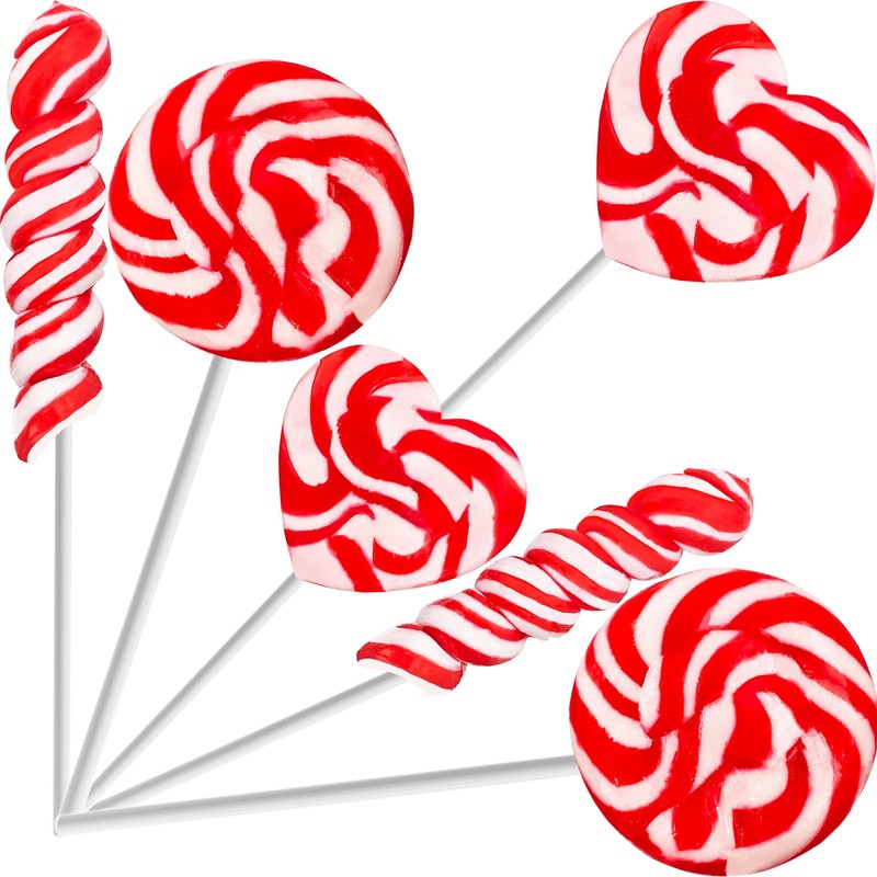 Fruidles Valentine's Day Swirl Lollipop Sucker, Individually Wrapped (144-Pack)