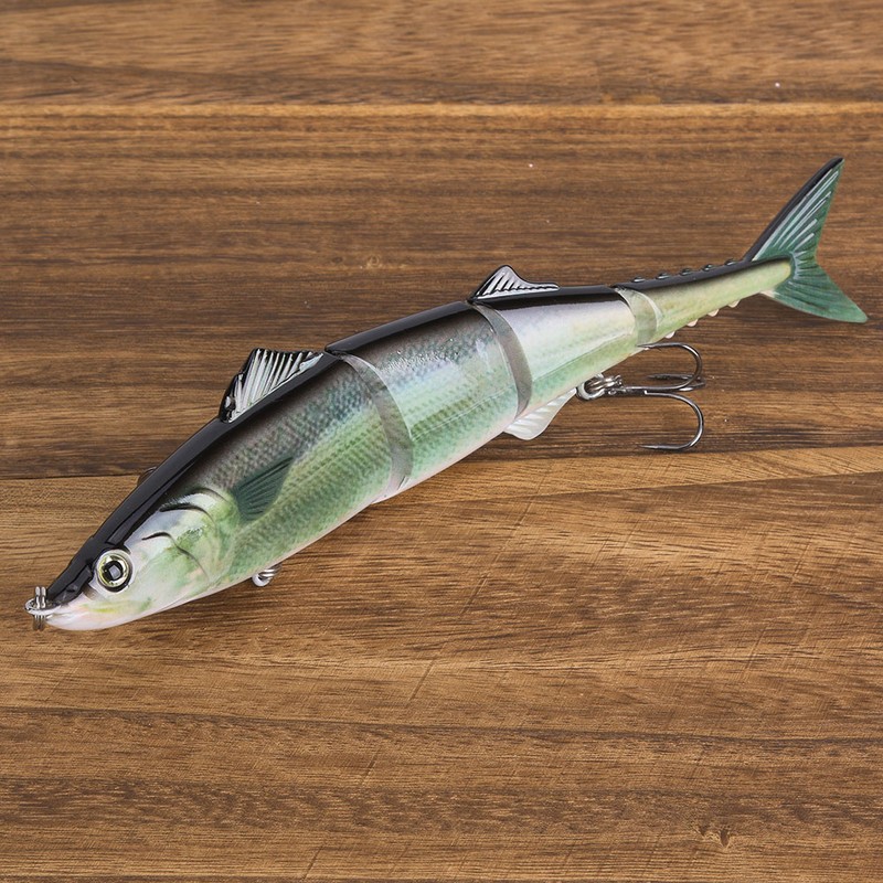 Multiple Segments Bait Fish Lure with Treble Hook Sea Fishing