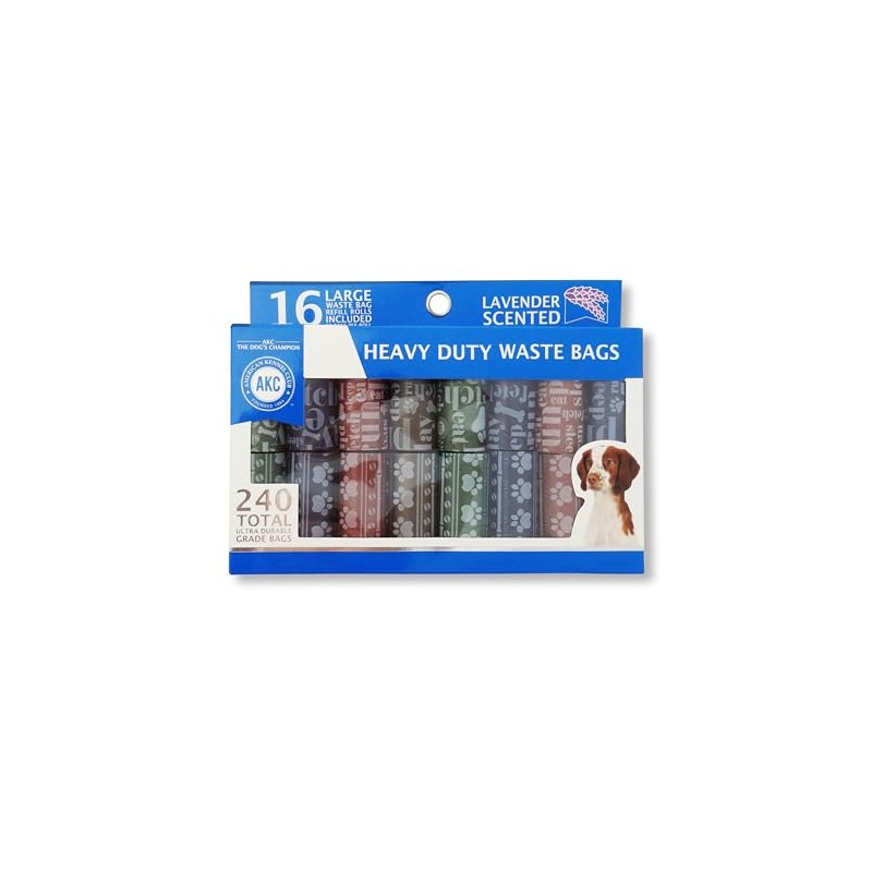 AKC Dog Poop Bags - Leak Proof Pet Waste Bags