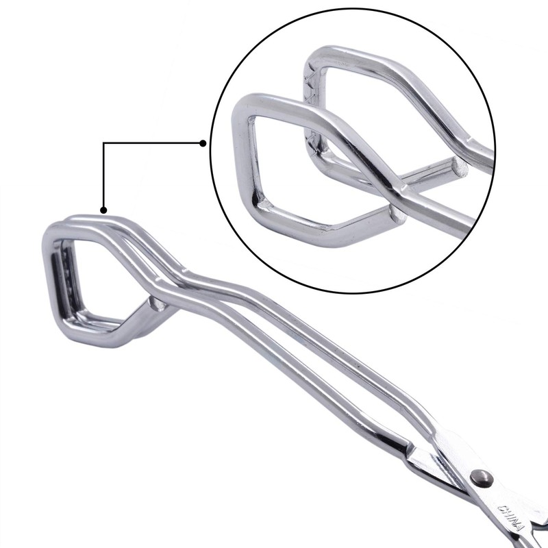HINMAY Scissor Cooking Tongs 11-Inch Stainless Steel Scissor Style Tongs,
