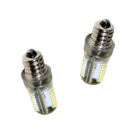 HQRP 2-Pack 7/16" 110V LED Light Bulb Warm White for Husqvarna Viking Huskystar E20 / 431/435 / 440/444 / 535D Sewing Machine