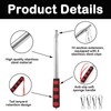 WNXBFO 5-Piece Set Telescopic Flag Pole, Handheld Flagpole With 4