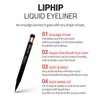 LIPHIP Liquid EyeLiner, Smudge proof Eyeliner, Sharp fine liquid Eyeliner