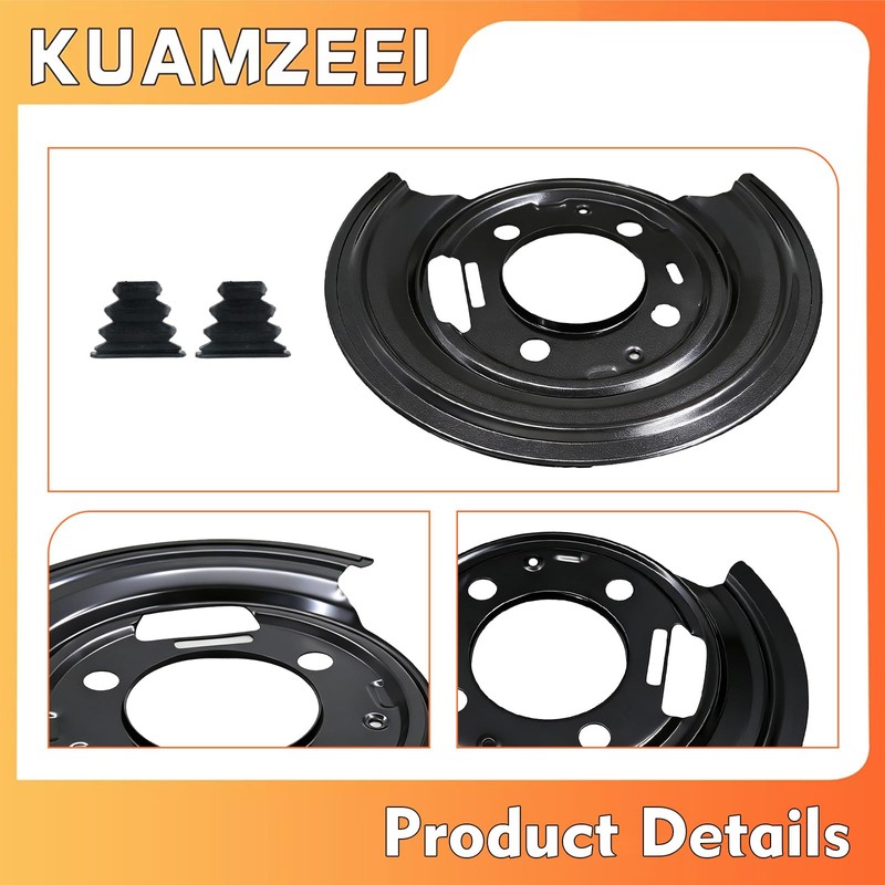 KUAMZEEI 2Pcs Rear Brake Dust Shield Backing Plate 924-237 52122237AA