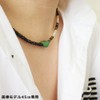 COMODO VIENTO Men's Black Spinel Necklace, Turquoise, Tiger Eye, Half