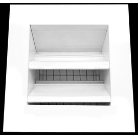 HVAC Premium 10'' w X 10'' h Aluminum Exterior Vent for Walls & Crawlspace - Rain & Waterproof Air Vent with Screen Mesh - HVAC Grille - White [Outer Dimensions 11.5"w x 11.5"h]