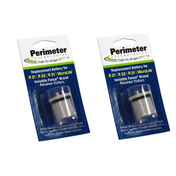 Perimeter Technologies Invisible Fence Collar Battery - Brand Compatible - Includes eOutletDeals Pet Towel (2 Pack)