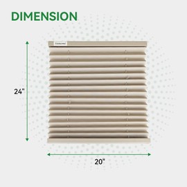 RVINGPRO RV Blinds for Camper Windows, Camper Replacement Blinds, Privacy Protection, RV Window Shades for RV, Camper, Travel Trailer, Grey (20" W x 24" L)