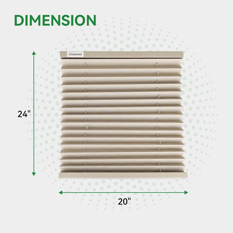 RVINGPRO RV Blinds for Camper Windows, Camper Replacement Blinds, Privacy