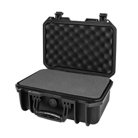 LadyRosian Portable Hard Case with Customizable Pluck Foam Interior Waterproof Camera Case Plastic Protective Case for Electronics, Tools, Cameras, Equipment 14 * 10 * 6in