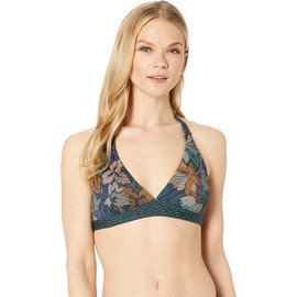 prAna - Camiseta Tipo Halter para Mujer, Talla L, Color Negro