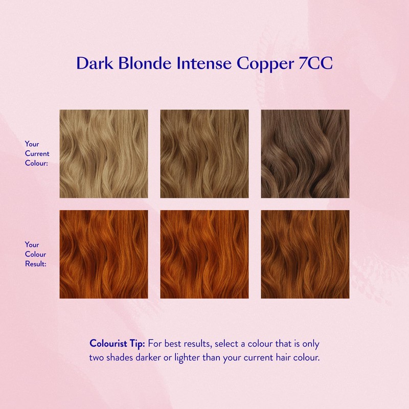 eSalon Permanent Hair Colour Set in Dark Blonde Intense Copper