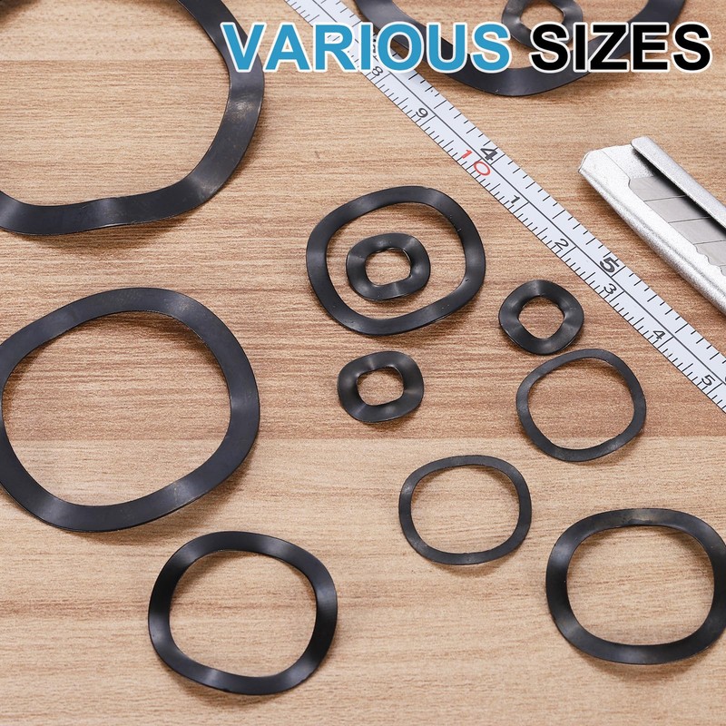 sourcing map Wave Spring Washer, 50Pcs 0.98"x0.75"x0.02" (ODxIDxT) - Iron