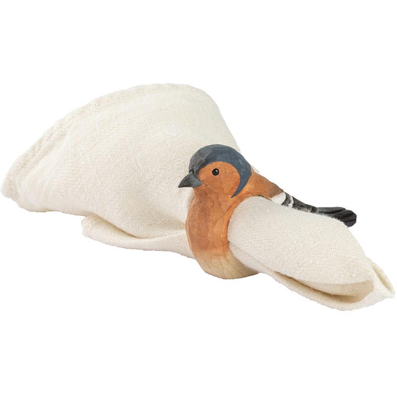 Wildlife Garden WG4570 Napkin Ring Chaffinch - Hand Carved Wooden