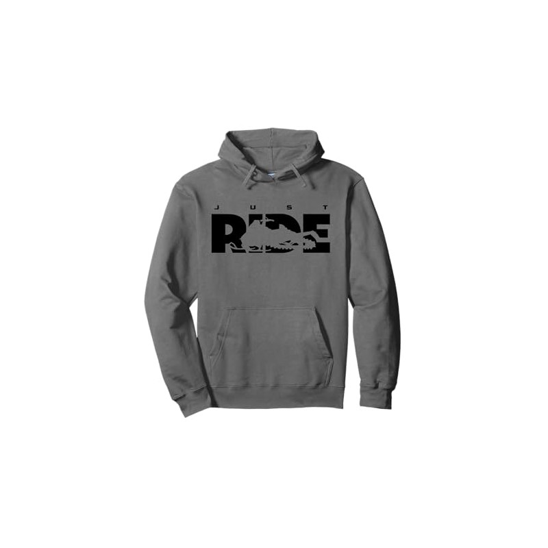 BASBO Unisex-Adults Snowmobile Pullover Hoodie - Grey, Small