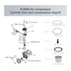 Thaekuns K-0650 Air Compressor Cylinder Sleeve and Compression Ring Kit,