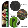 Burger Feather Flag Pole Kit for Hamburg Fast Food Store,Business