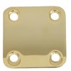 Guitar neck joint plate 46.6mm x 50mm in gold including