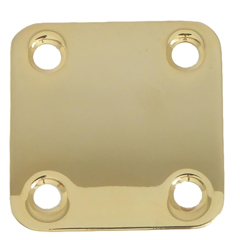 Guitar neck joint plate 46.6mm x 50mm in gold including