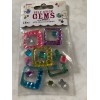 crystal stickers DARICE SELF-STICK GEMS TWO SHEETS MULTI-COLOR-SI