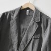 ZANBANG SSR258 Linen Jacket, Tailored Jacket, Men's, Cotton, Summer Jacket,