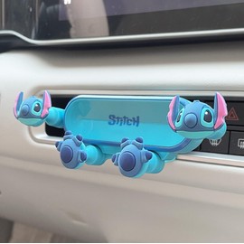 Genasce Cartoon Car Phone Holder Mount, Cute Gravity Car Phone Mount with Sturdy Air Vent Clip Auto Lock Cell Phone Holder Mount Works for All Phones