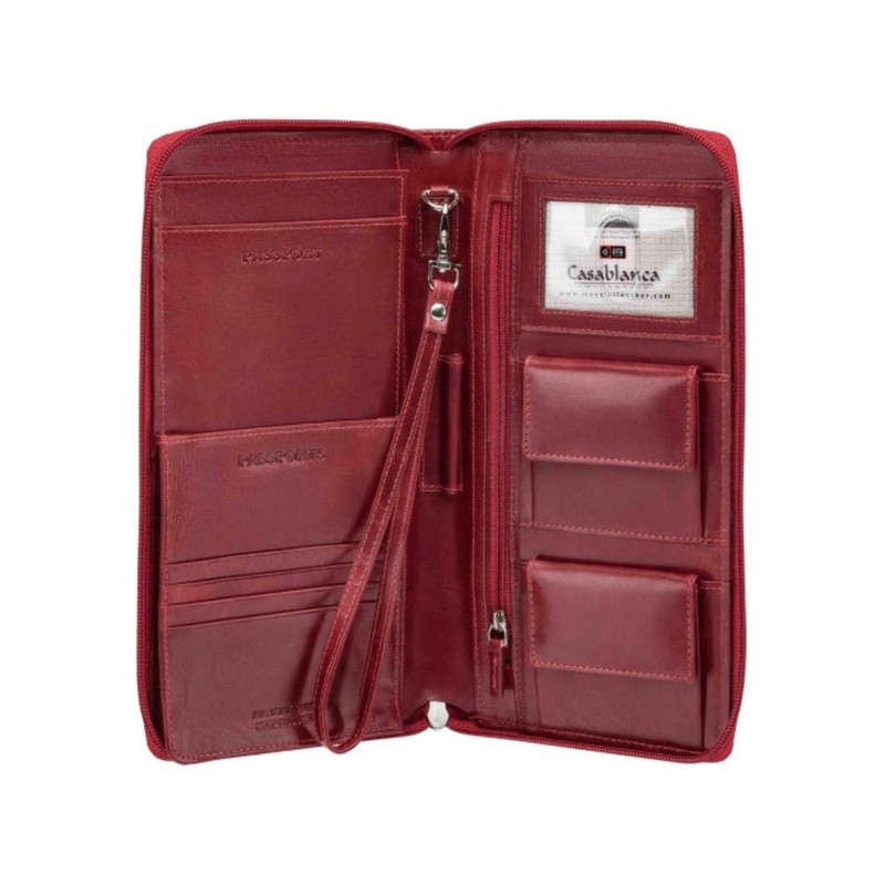 Mancini Casablanca Full Grain Leather RFID Secure Deluxe Passport /
