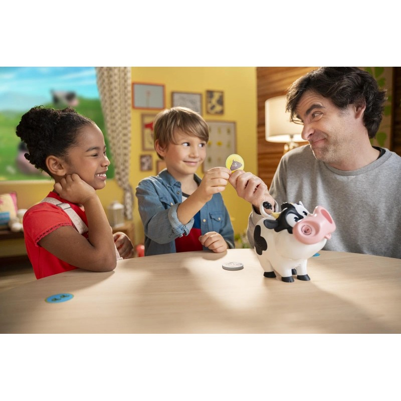 Goliath Moo Moo Sneezy Cow Tabletop Game with Bubbles for