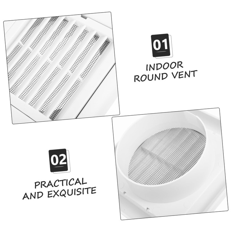DOITOOL Exhaust Air Vent Covers Square Vent Cover Plastic Louver