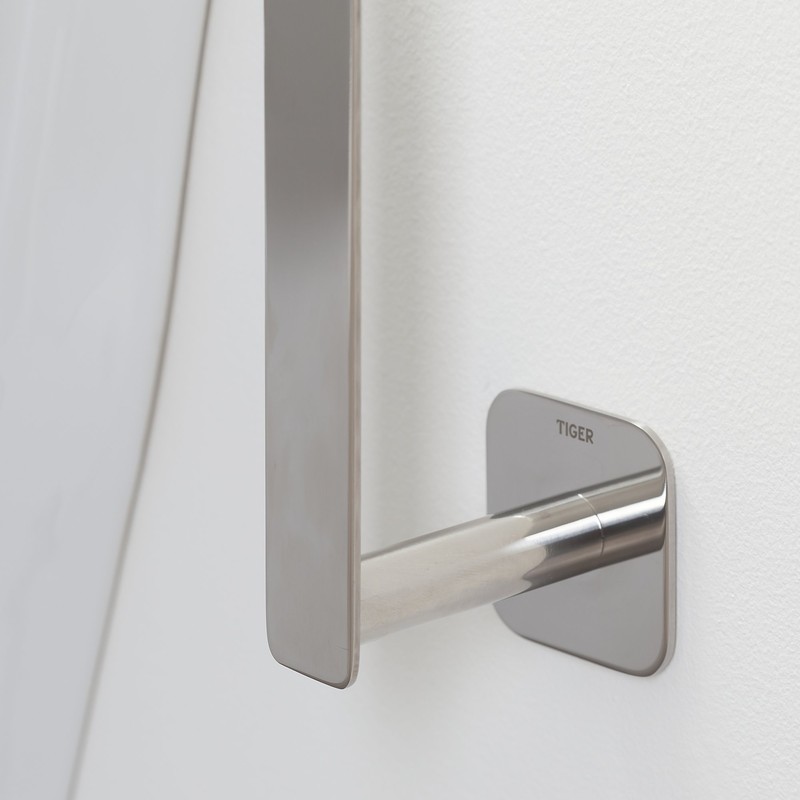 Tiger Colar Spare Toilet Roll Holder, Mounting Without Drilling, Stainless
