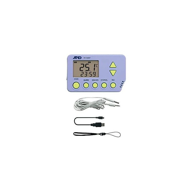 A&D AD-5326TT Digital Temperature Data Logger (with External Temperature Sensor)