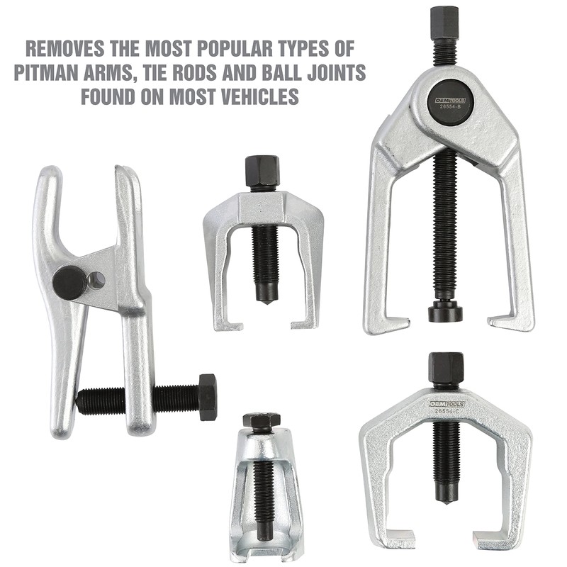 OEMTOOLS 26554 Front End Service Kit, Pitman Arm Puller &