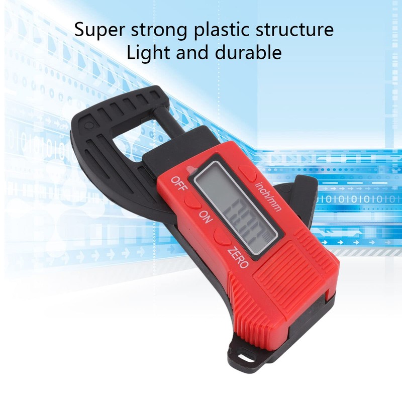 Thickness Tester, Electronic Thickness Gauge High Accuracy 0‑12.7mm for Document