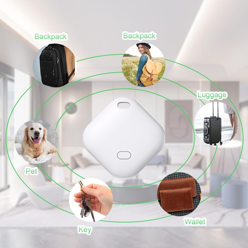 Qoosea Schlüsselfinder Key Finder Gegenstandsfinder Intelligenter Fundort-Finder Bluetooth Anti-Lost Locator