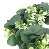 Home Hanging Artificial Plants Wreath Green Leaf Wreath Decoration for