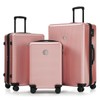 Merax Sets 3 Pcs, ABS Hardside Suit case Carry-on, Checked