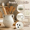 Rustic Kitchen Utensil Holder for Kitchen Countertop,7.6 In