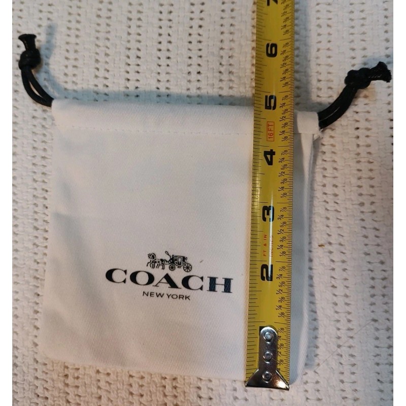 Coach New Coach Jewelry Drawstring Pouch Dust Bag 4.75" x