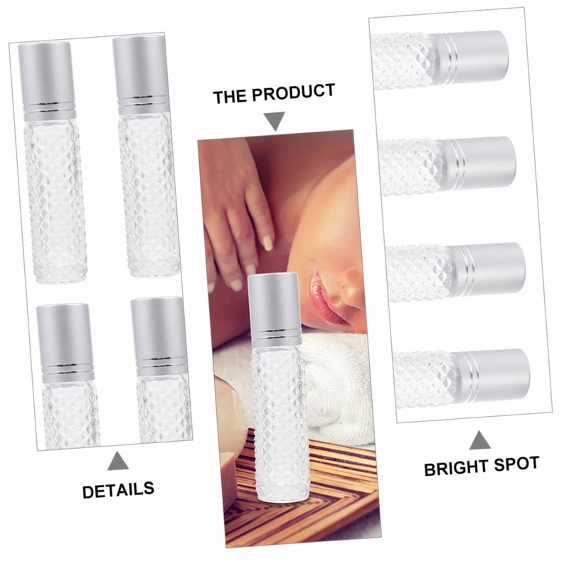 Outanaya 12pcs Essential Oils Roller Bottles Set 10ml Non-Slip Travel-Sized