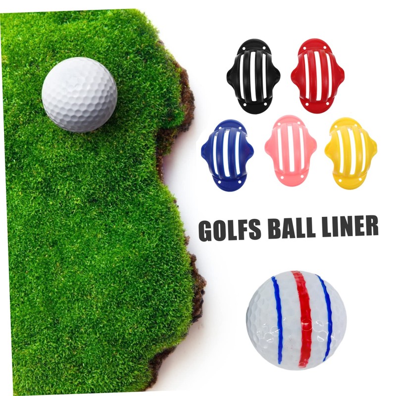BIUDECO Golf Ball Markers Set 5pcs Drawing Markers Alignment Clip