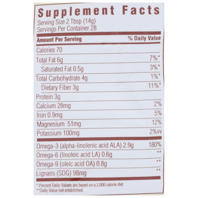 Spectrum Essentials - Organic Ground Premium Flaxseed - 14 oz