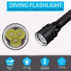 Packetman 200000LM LED Diving Flashlight Torch 200M Underwater Scuba Lantern