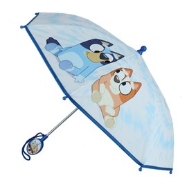 Bluey Stick Umbrella with Clamshell Handle 21"", Small, White