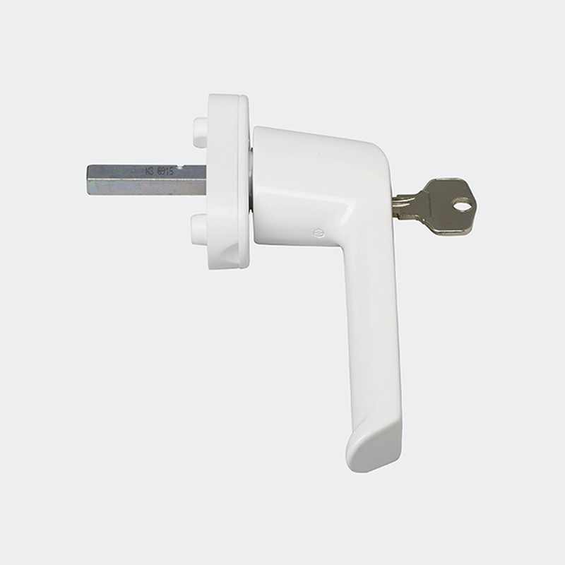 SCHÜCO 98050192 VarioTec Window Handle Lockable White, Corona CT 70