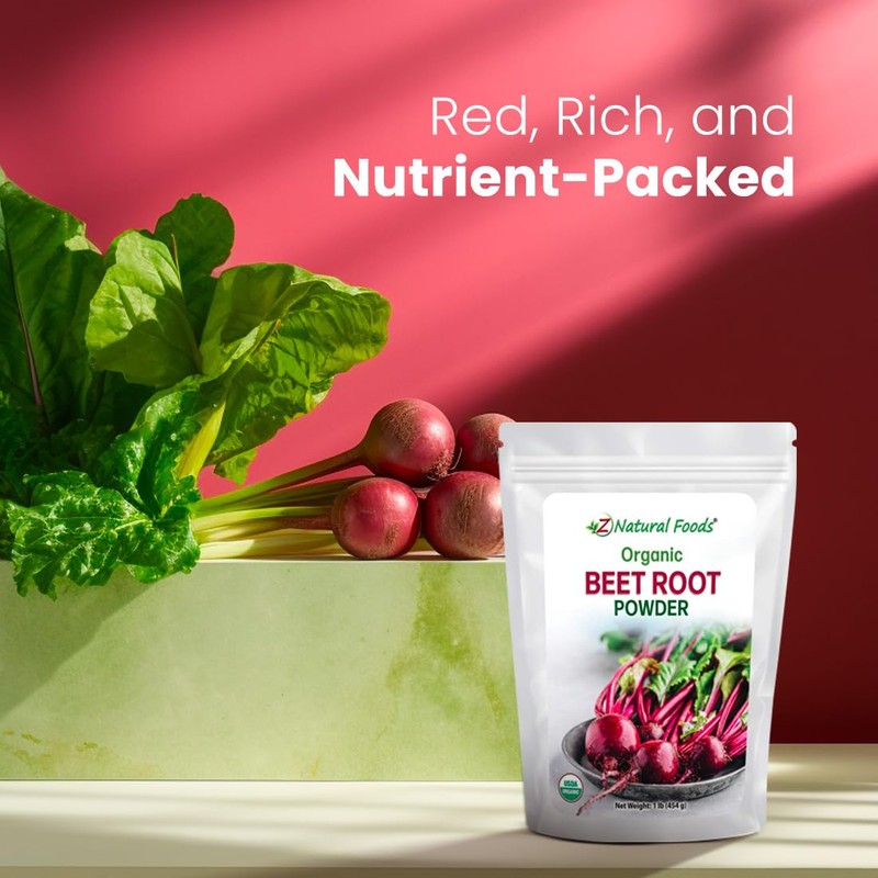 Z Natural Foods Z Natural Foods Organic Beetroot Powder, Nutrient-Packed